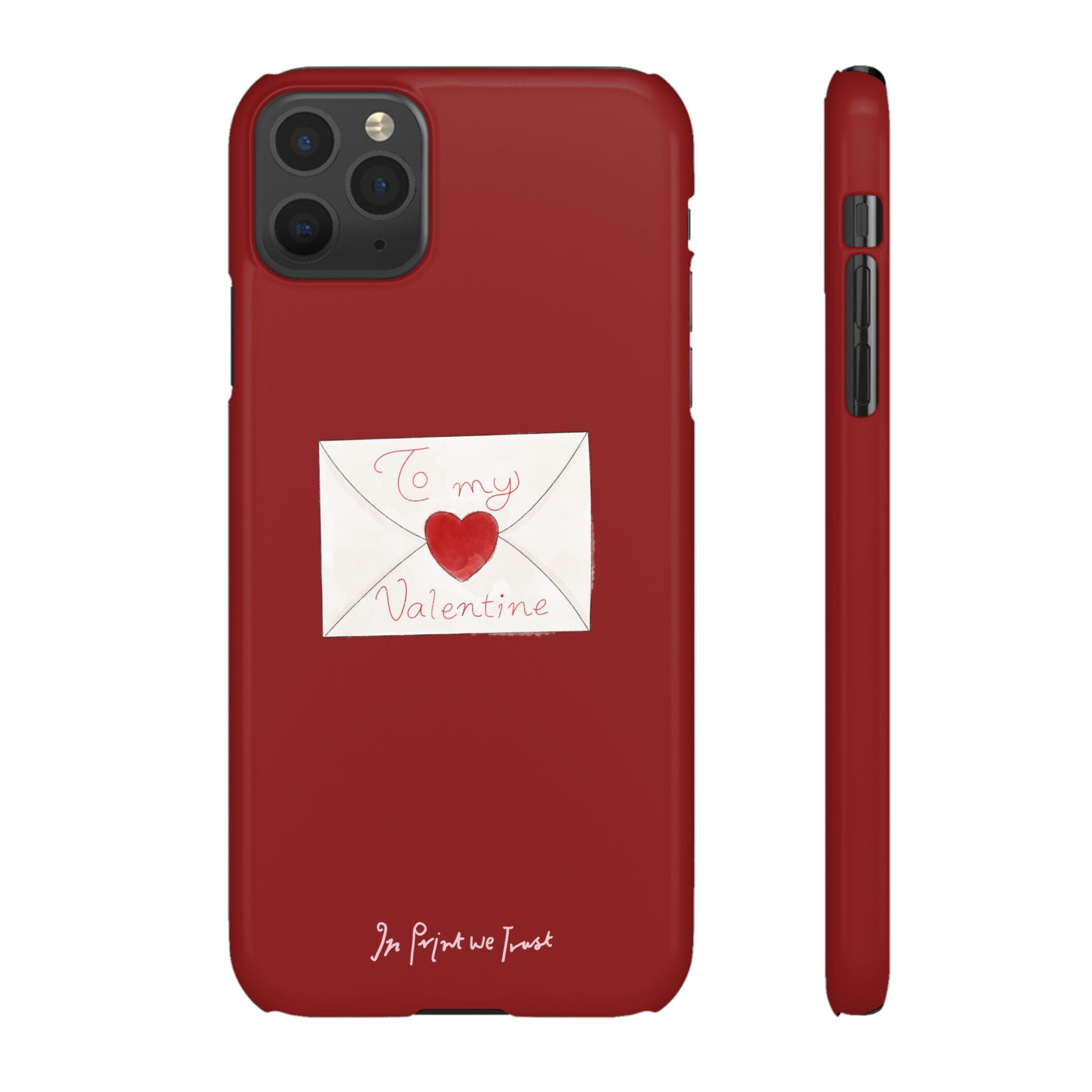 valentine iPhone case - In Print We Trust