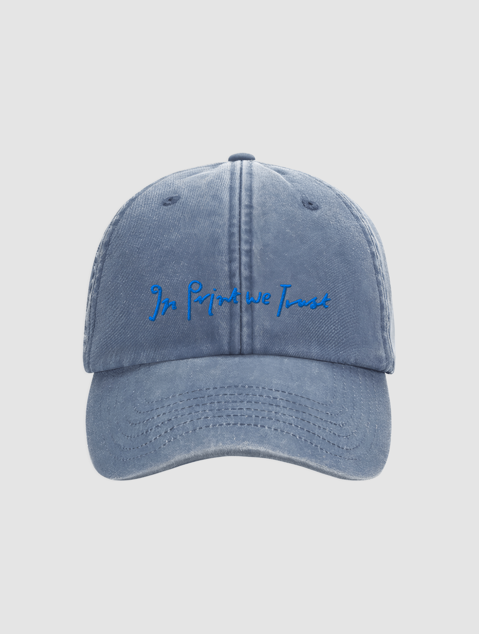 vintage denim cap - In Print We Trust