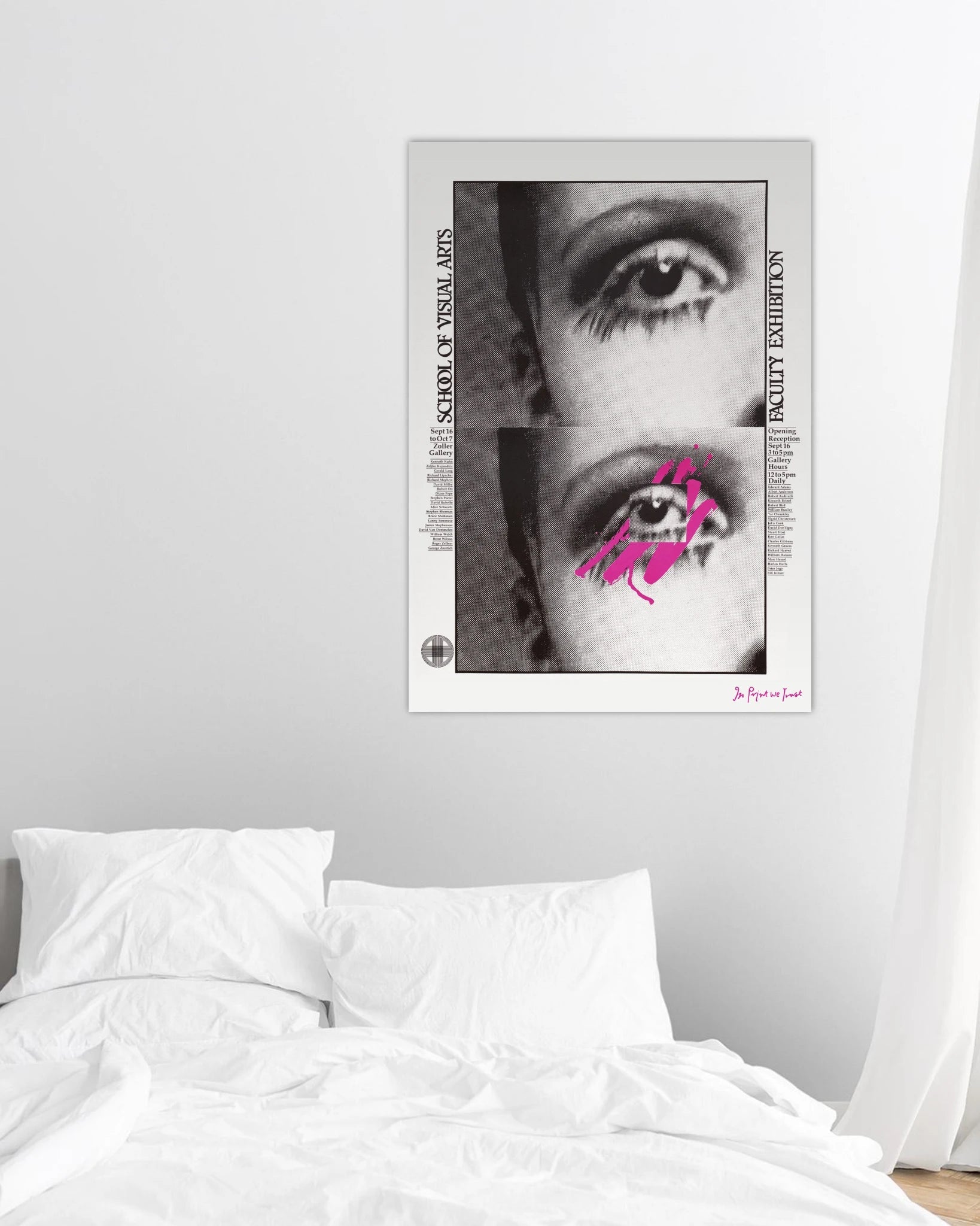 visual artist poster print - In Print We Trust