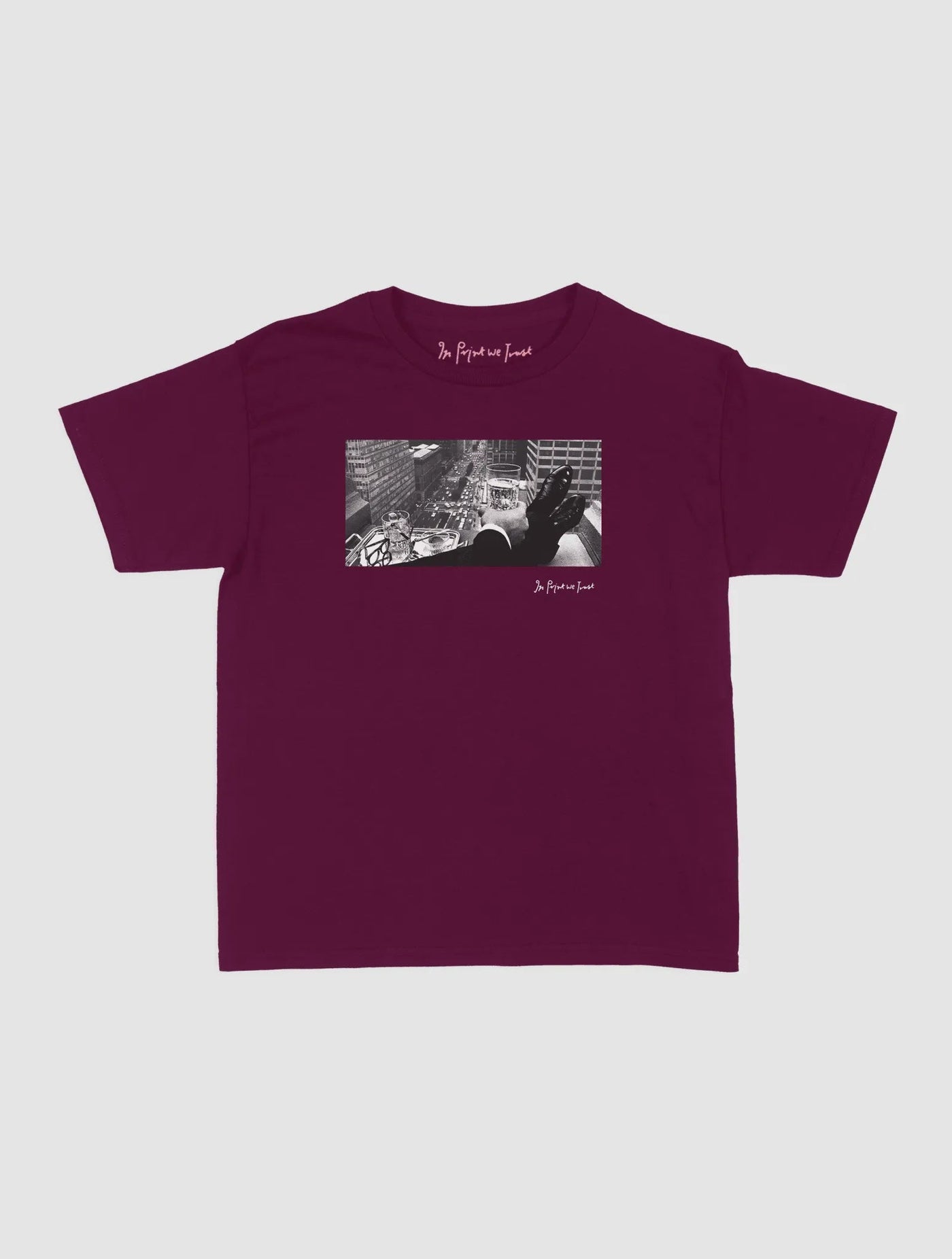 wall street baby tee - In Print We Trust