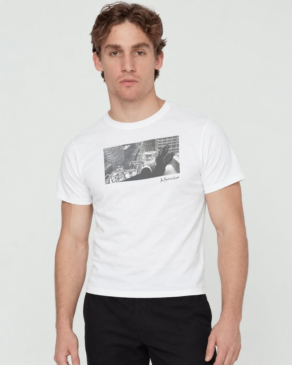 wall street baby tee - In Print We Trust