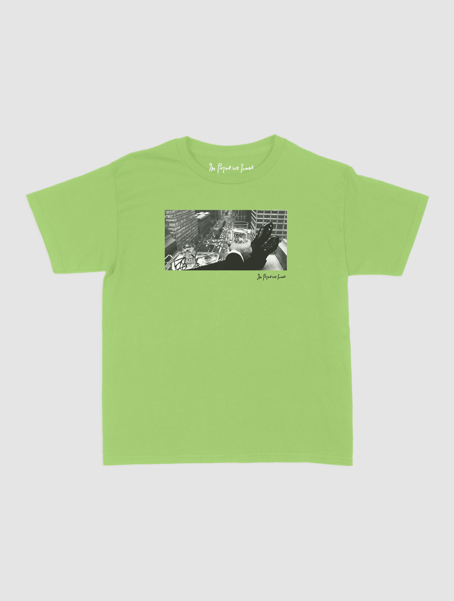 wall street baby tee - In Print We Trust