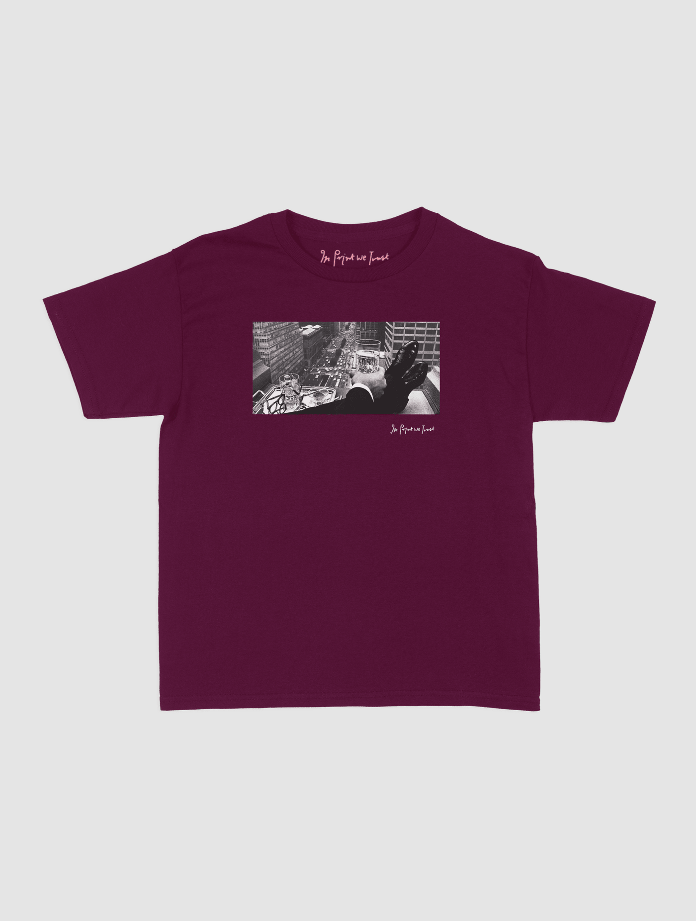 wall street baby tee - In Print We Trust