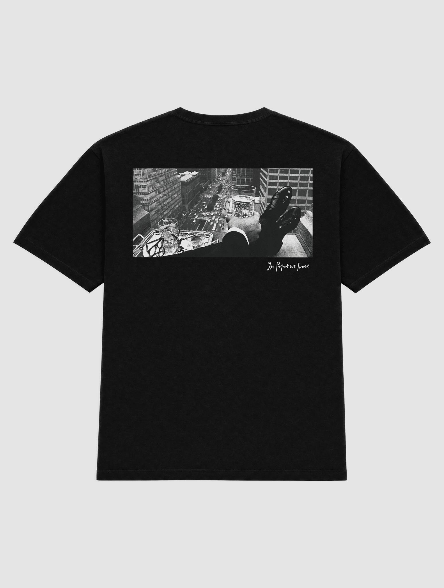 wall street heavyweight tee - In Print We Trust