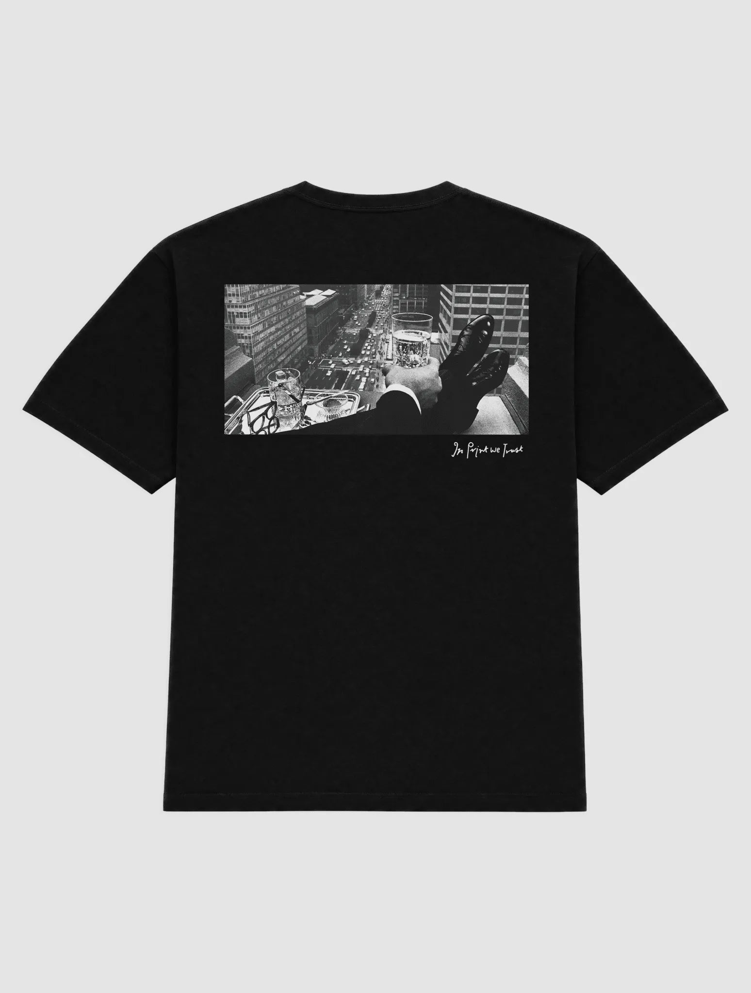 wall street heavyweight tee - In Print We Trust