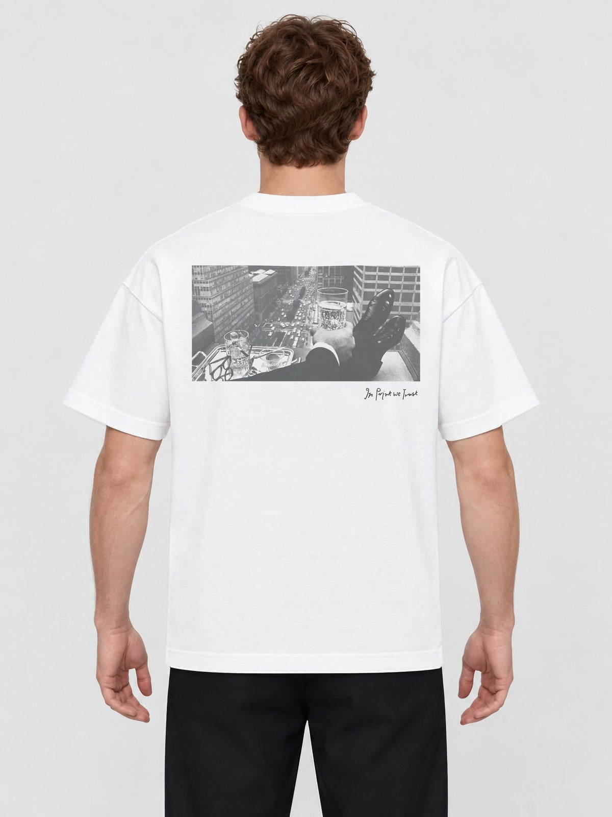 wall street heavyweight tee - In Print We Trust