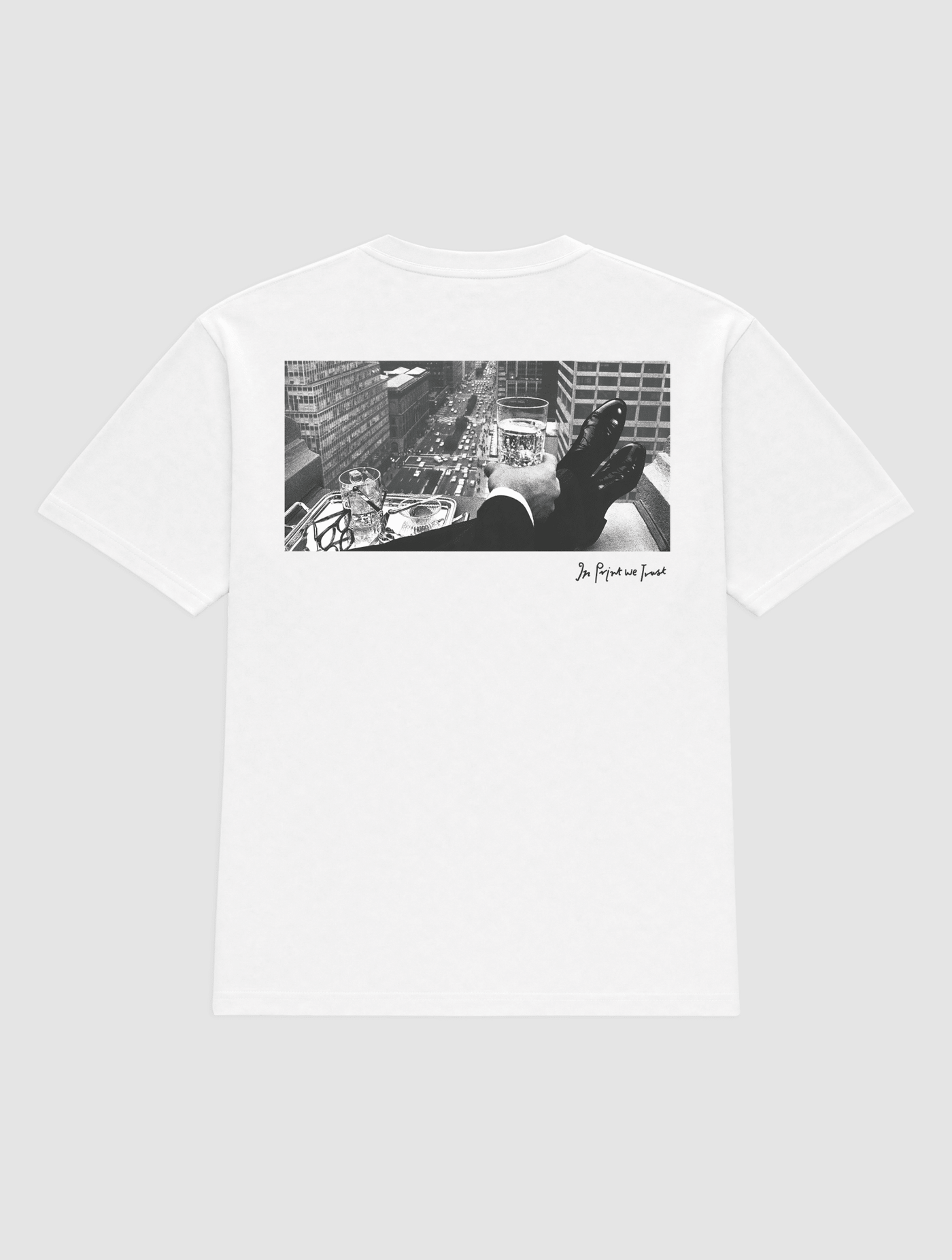 wall street heavyweight tee - In Print We Trust
