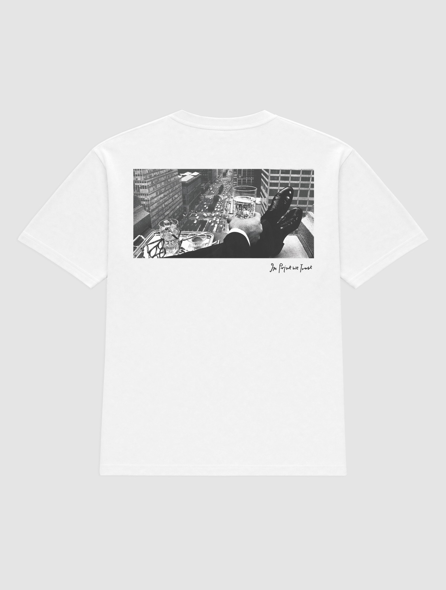 wall street heavyweight tee - In Print We Trust