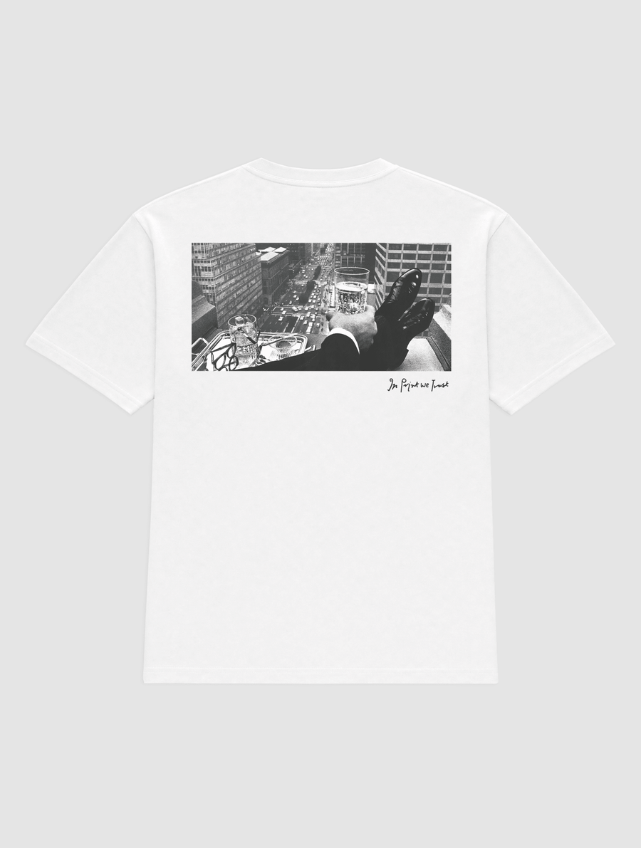 wall street heavyweight tee - In Print We Trust