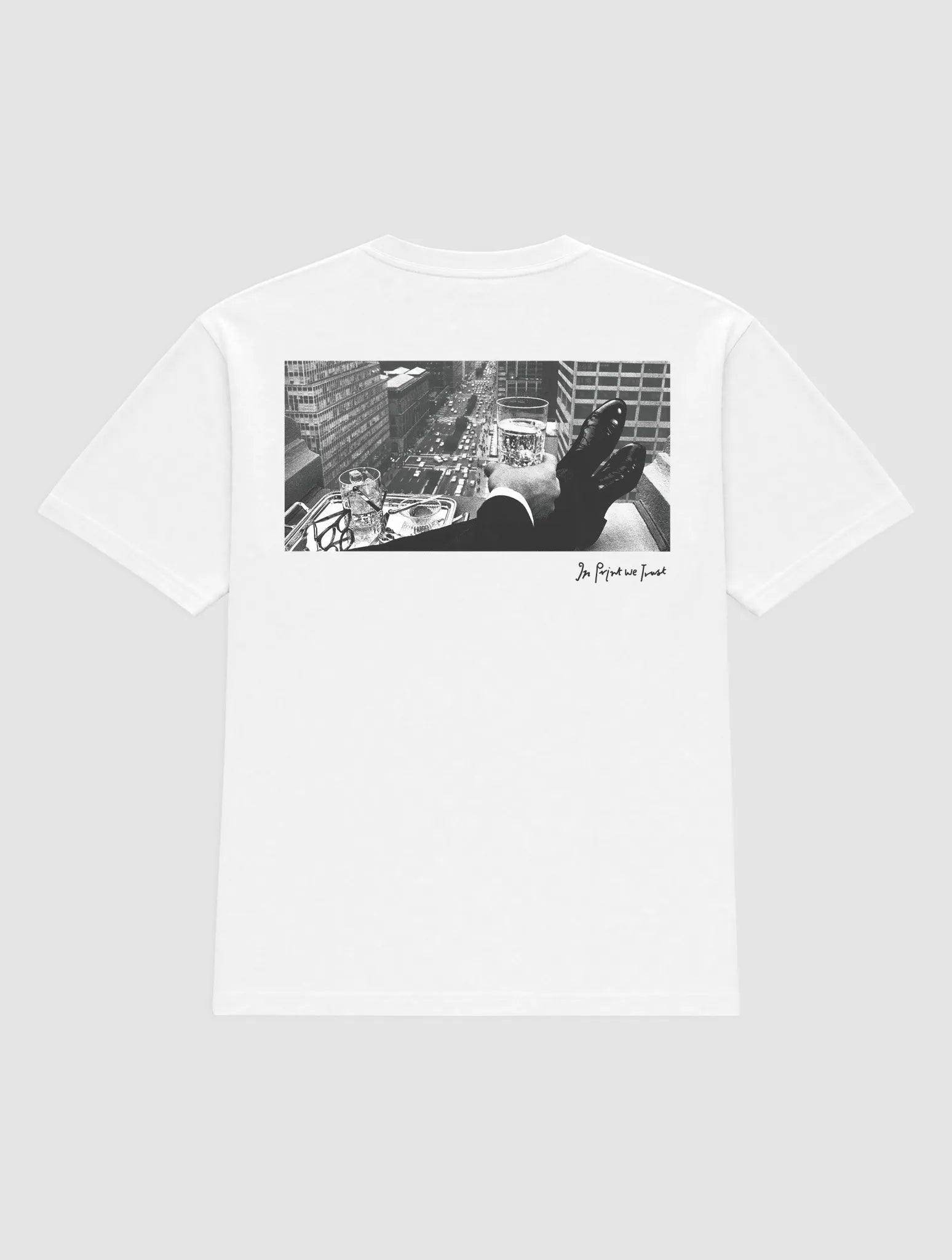 wall street heavyweight tee - In Print We Trust