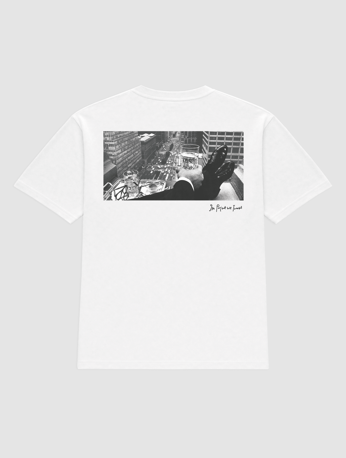 wall street heavyweight tee - In Print We Trust