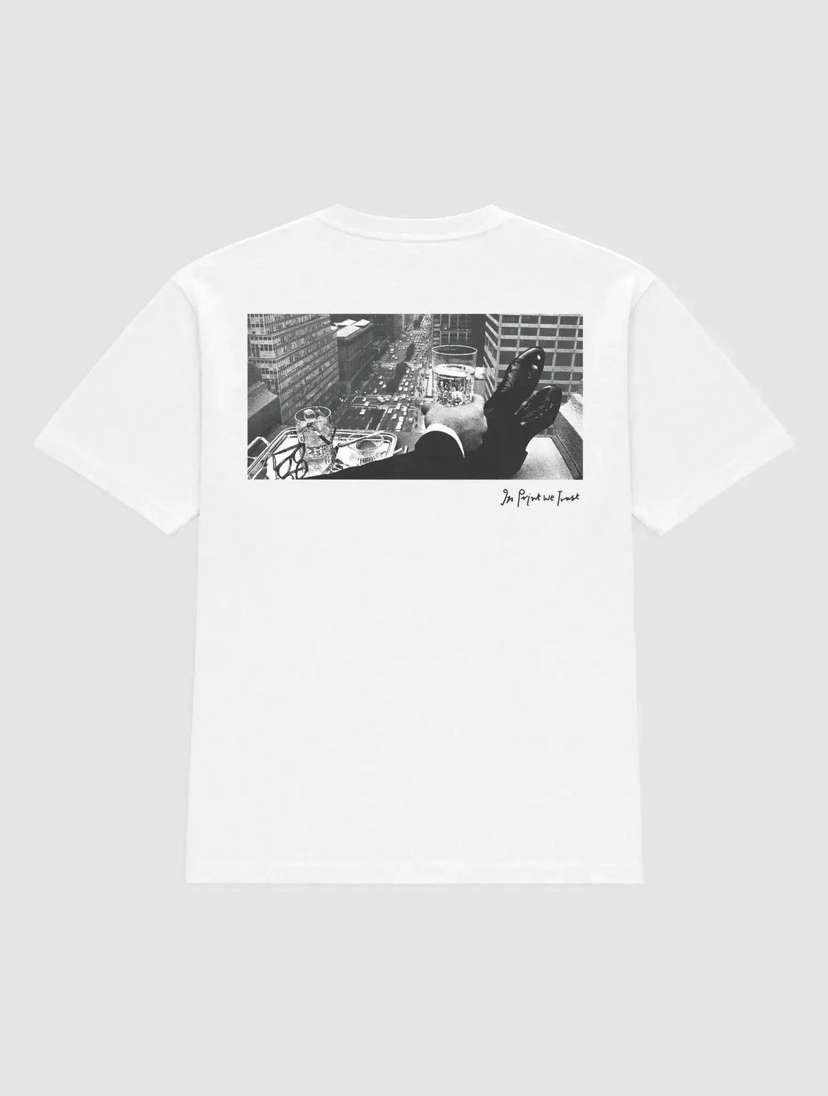wall street heavyweight tee - In Print We Trust