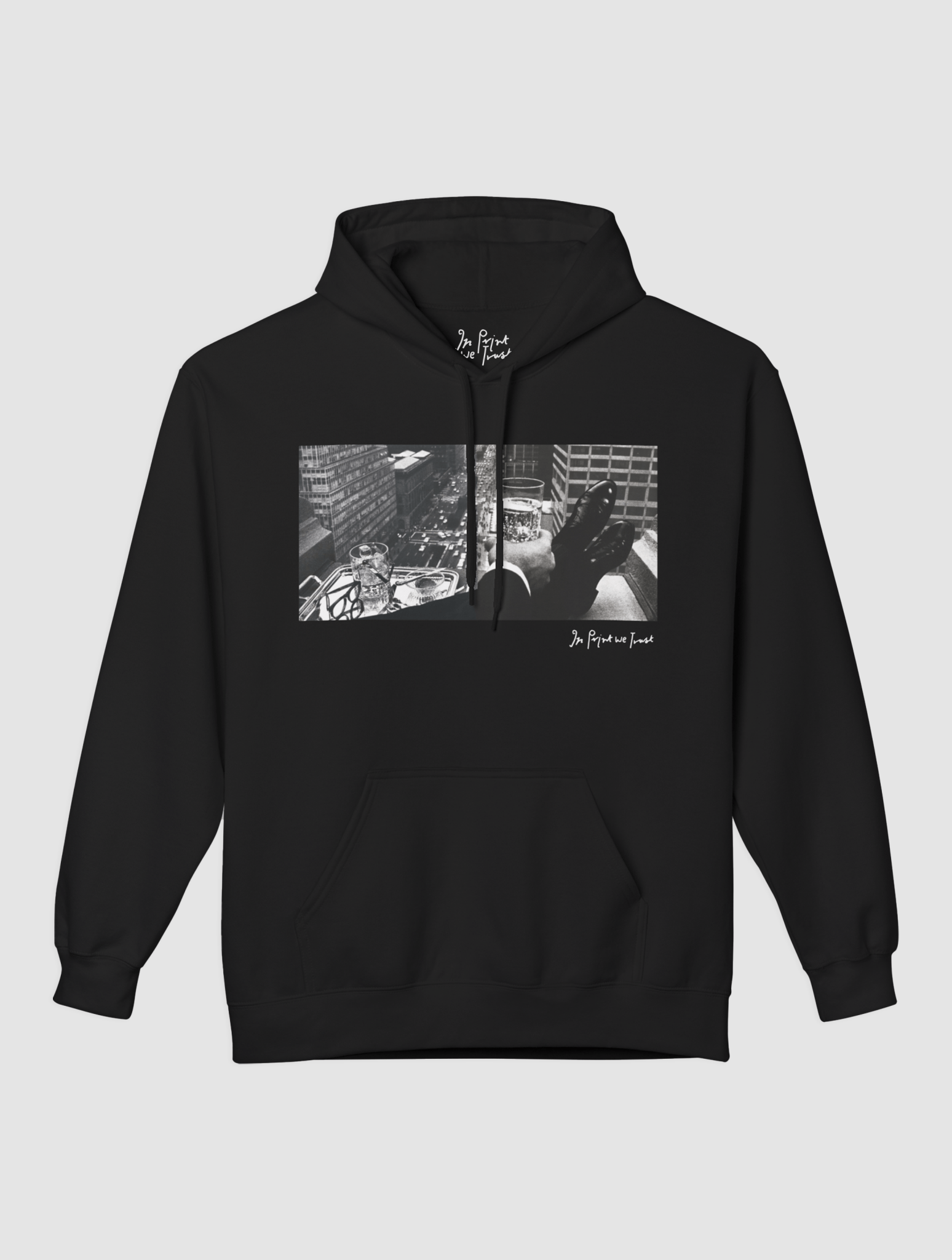 wall street hoodie - In Print We Trust