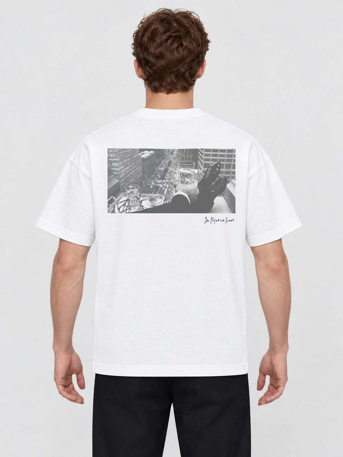 wall street heavyweight tee - In Print We Trust
