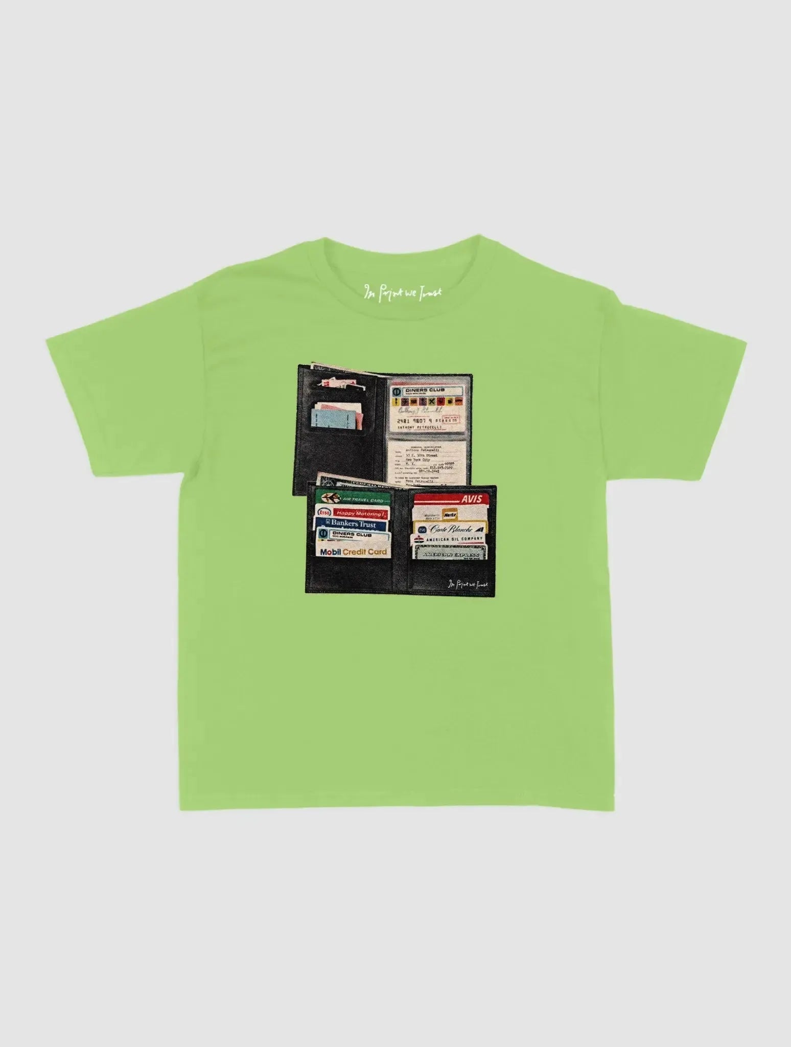 wallet baby tee - In Print We Trust