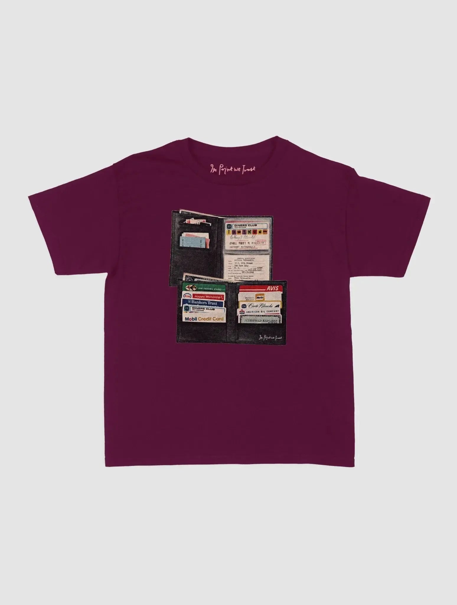 wallet baby tee - In Print We Trust