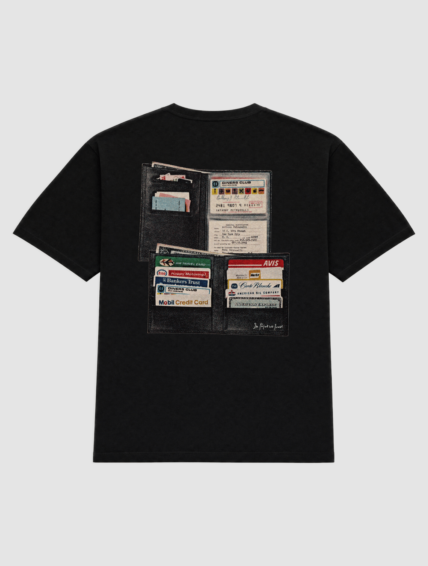 wallet heavyweight tee - In Print We Trust