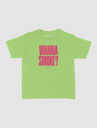 wanna smoke baby tee - In Print We Trust