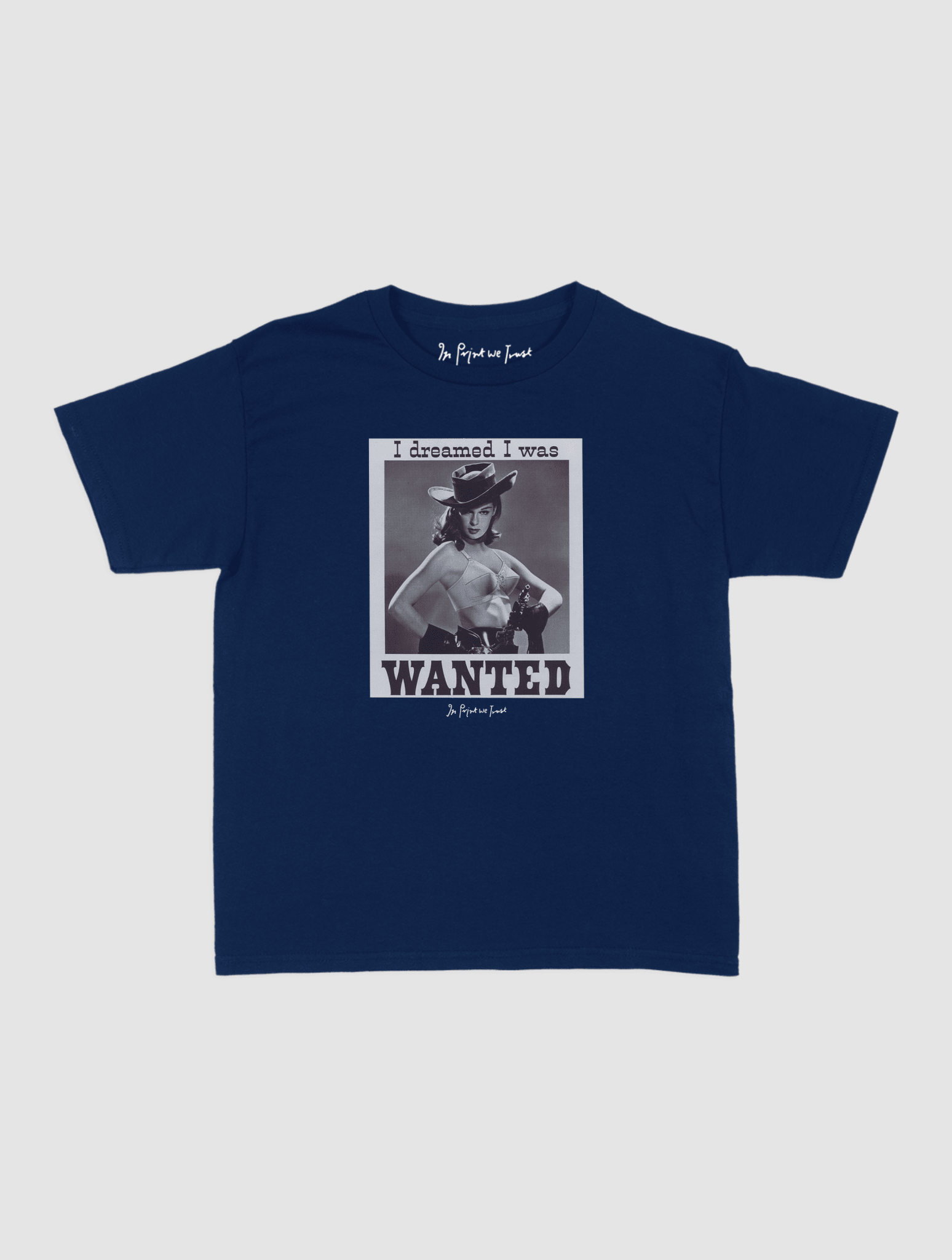 wanted baby tee - In Print We Trust