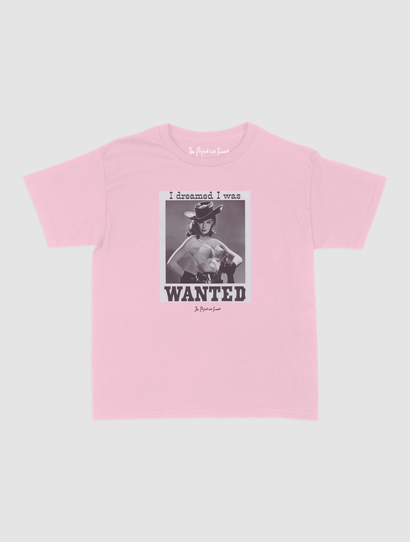 wanted baby tee - In Print We Trust