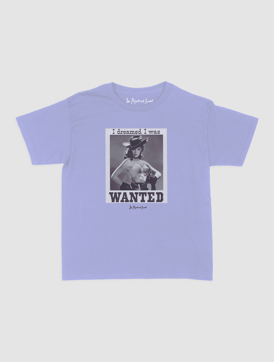 wanted baby tee - In Print We Trust