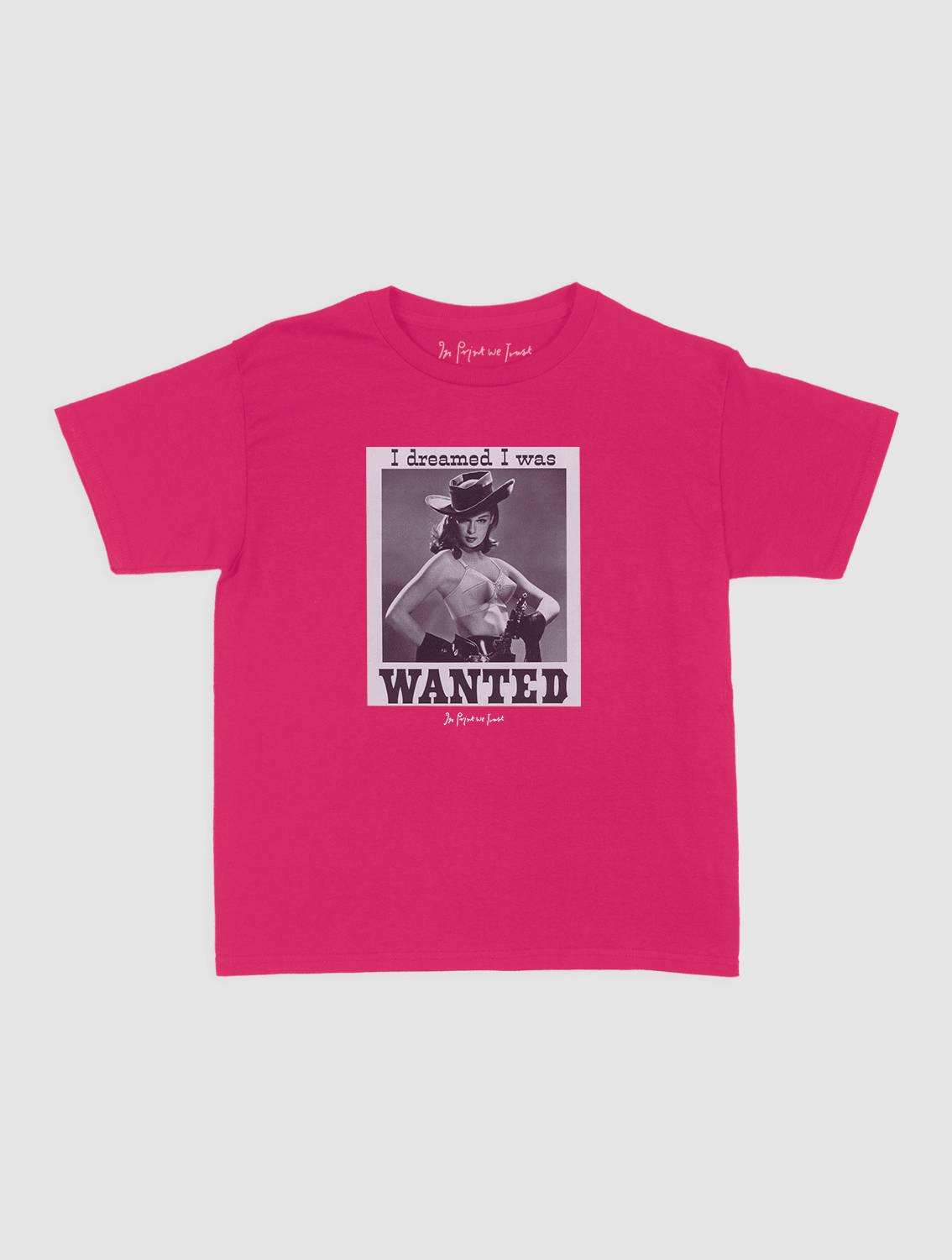 wanted baby tee - In Print We Trust