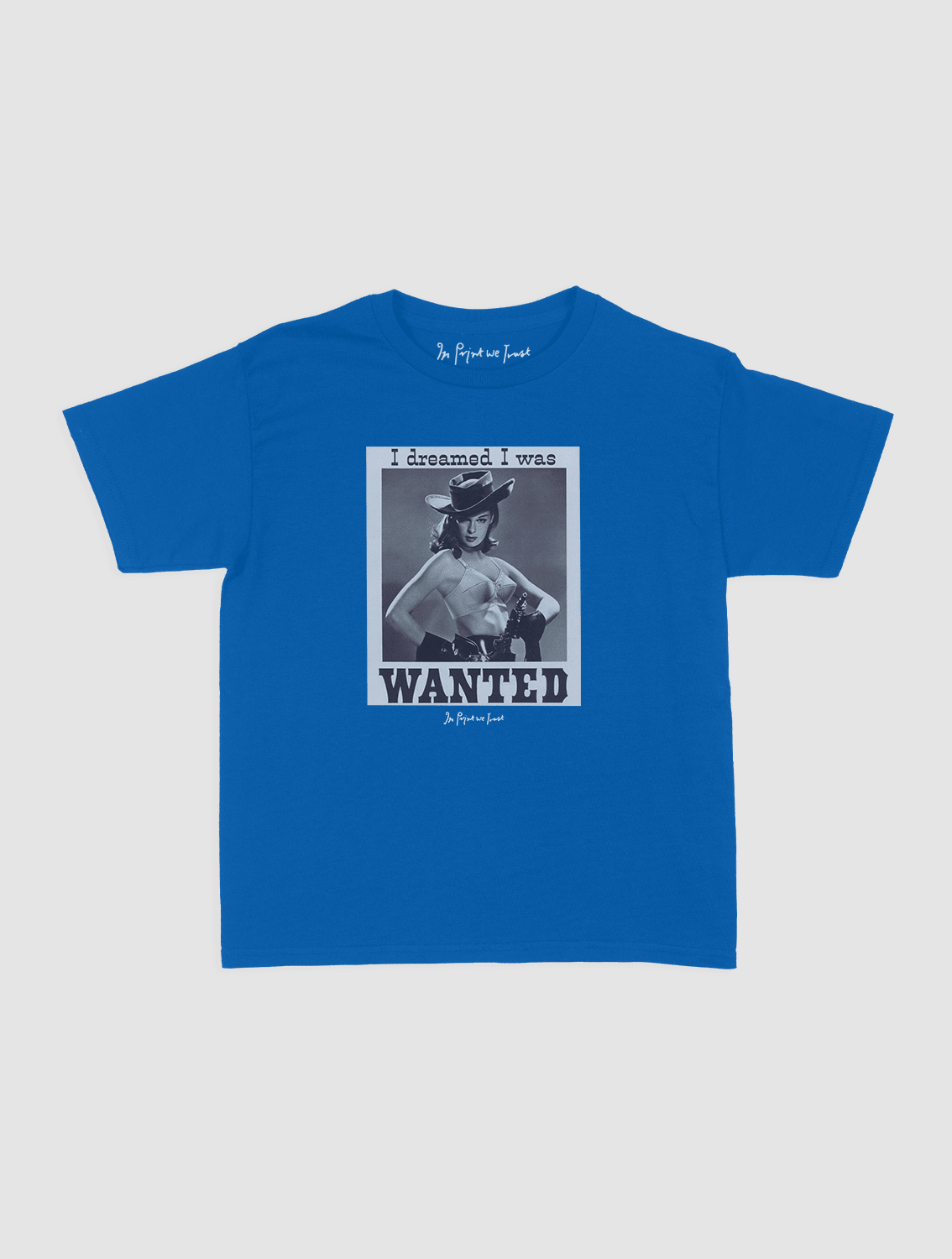 wanted baby tee - In Print We Trust