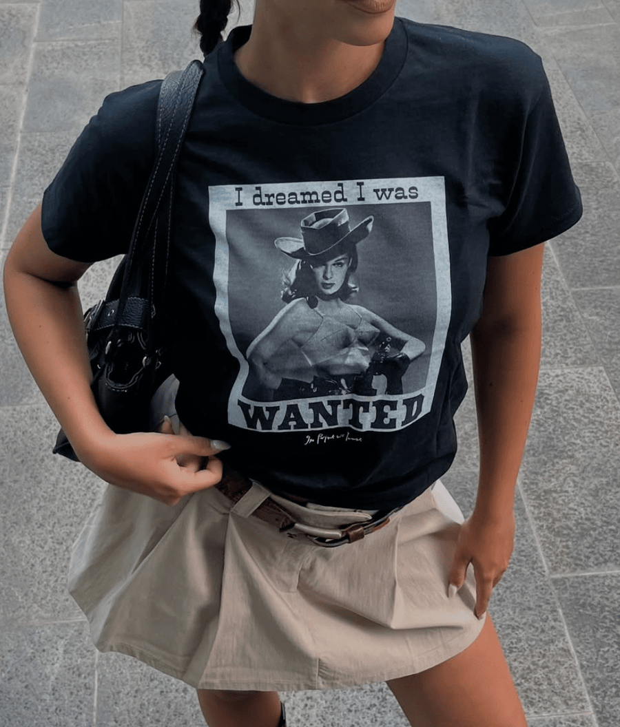 wanted baby tee - In Print We Trust