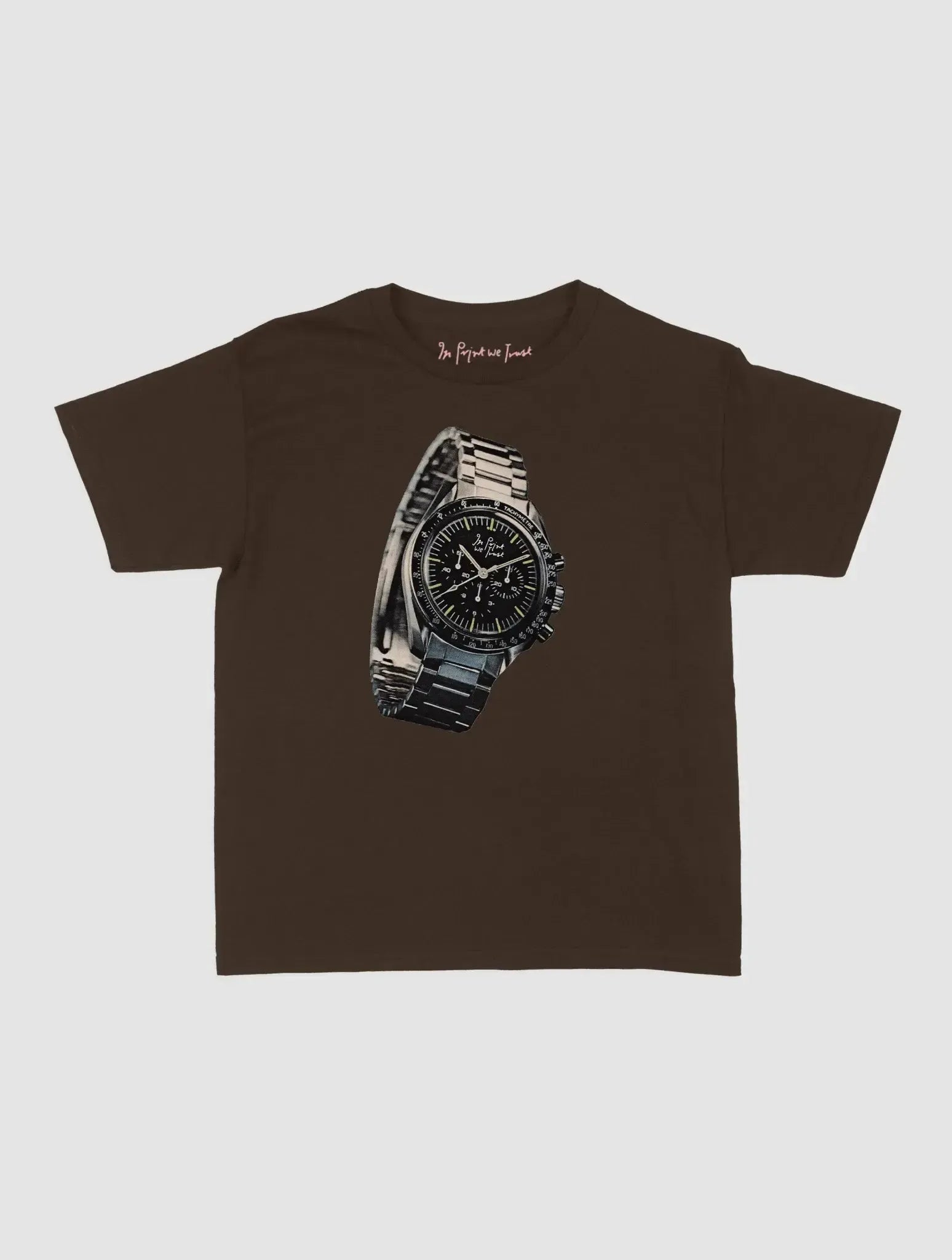 watch baby tee - In Print We Trust