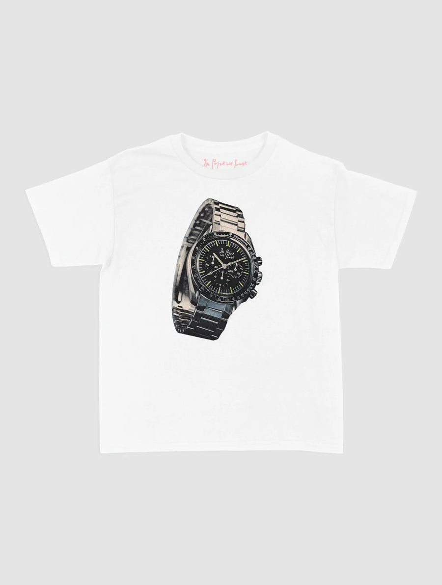 watch baby tee - In Print We Trust