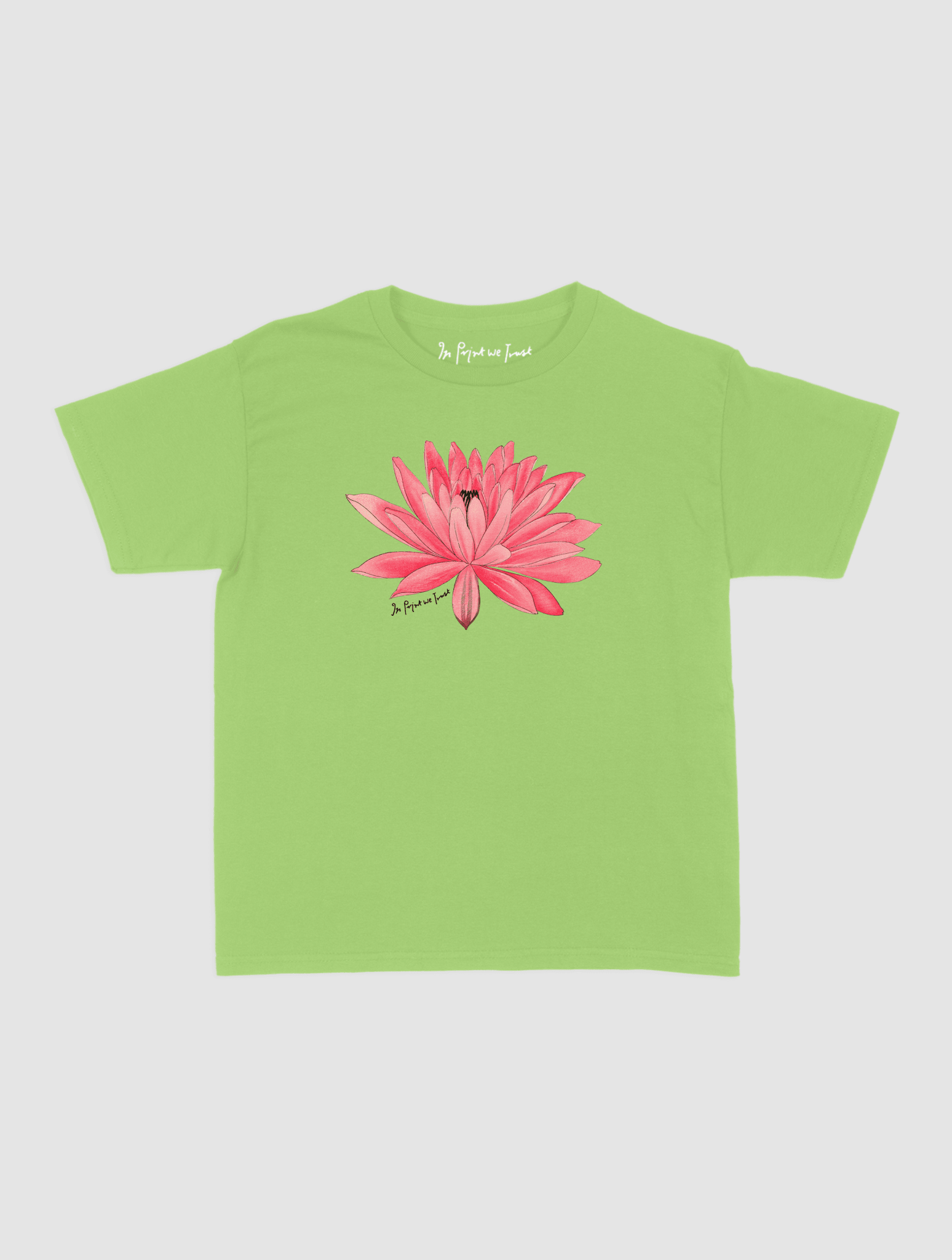 water lily baby tee - In Print We Trust