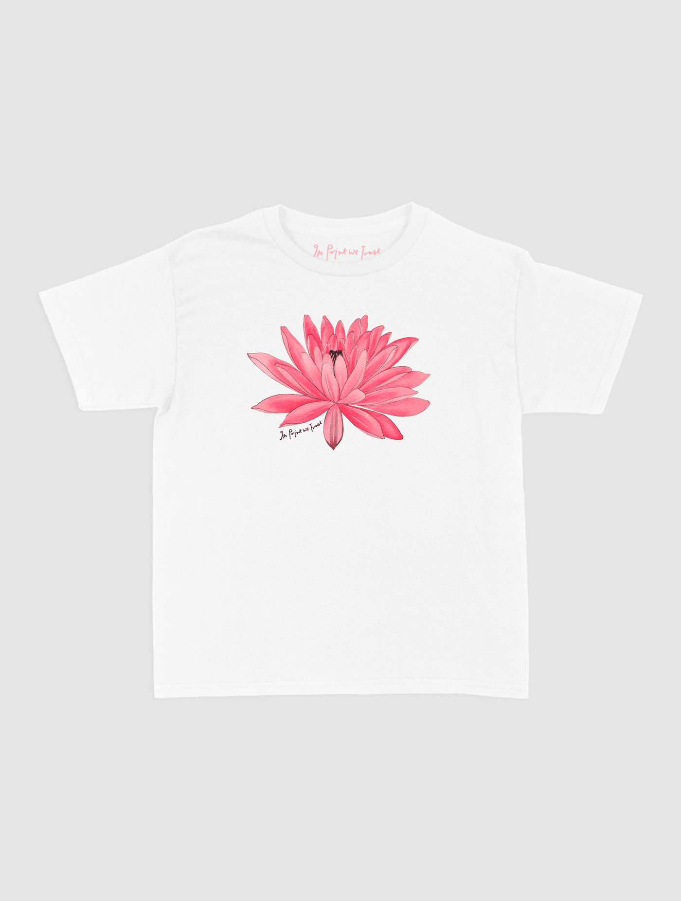 water lily baby tee - In Print We Trust