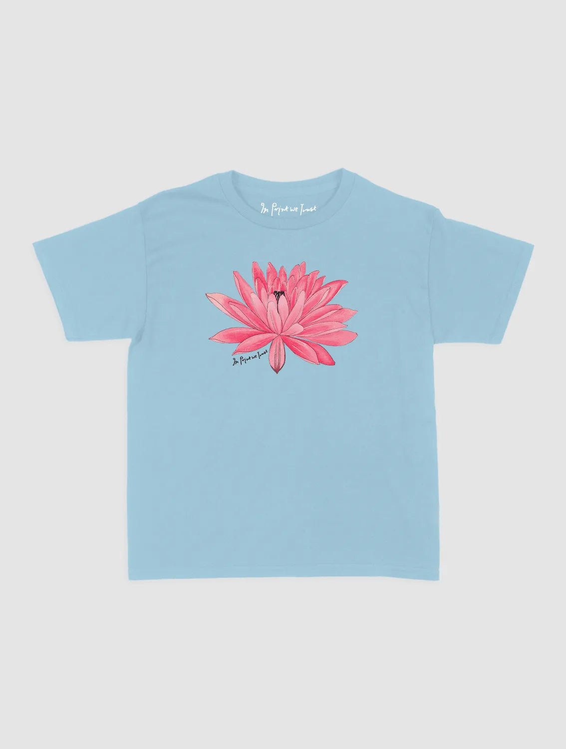 water lily baby tee - In Print We Trust