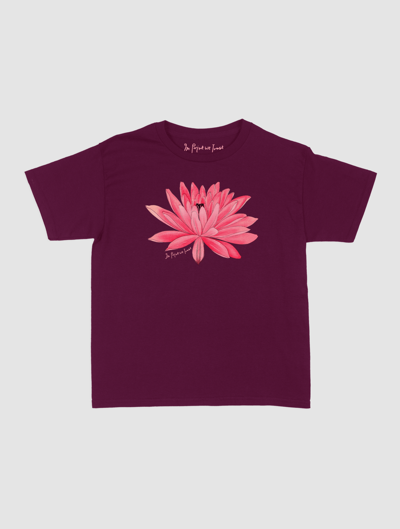 water lily baby tee - In Print We Trust