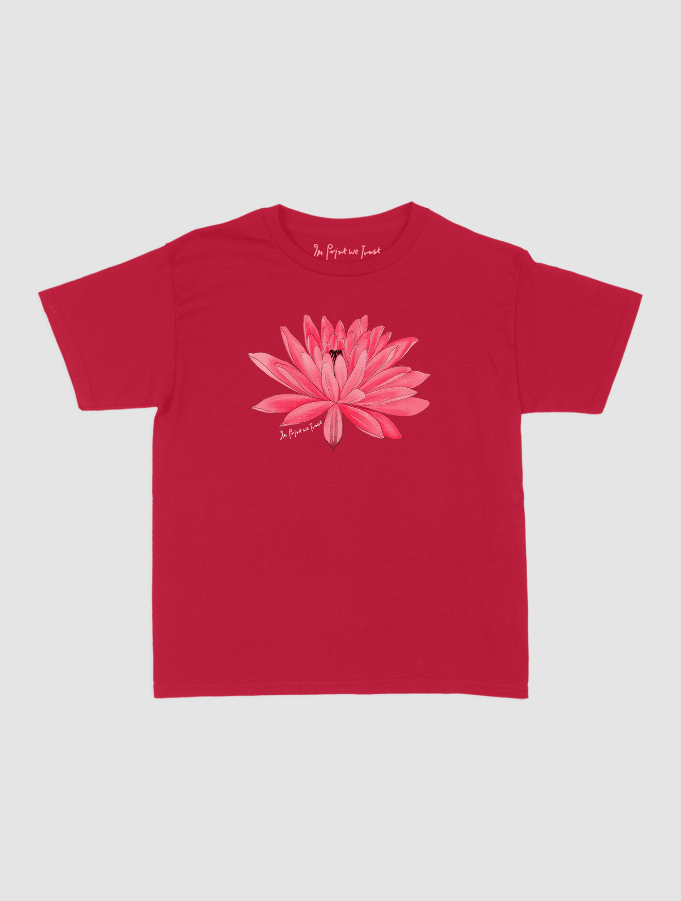 water lily baby tee - In Print We Trust