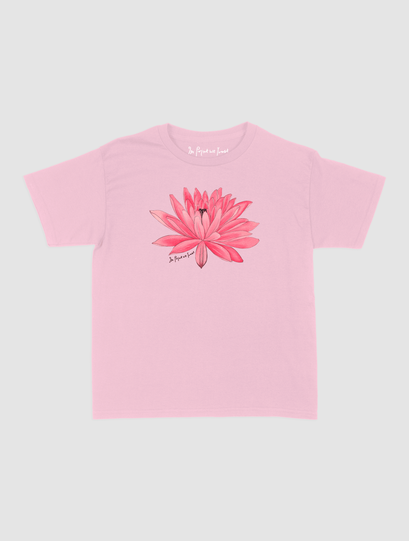 water lily baby tee - In Print We Trust