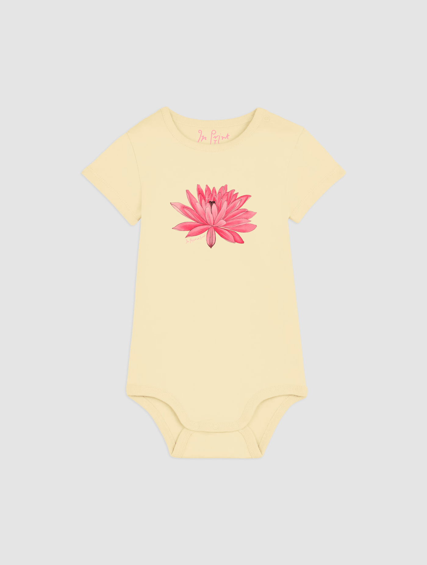 water lily bodysuit for babies - In Print We Trust
