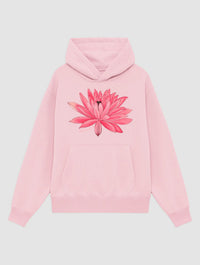 water lily pink hoodie - In Print We Trust