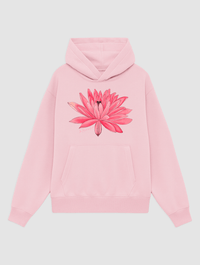 water lily pink hoodie - In Print We Trust