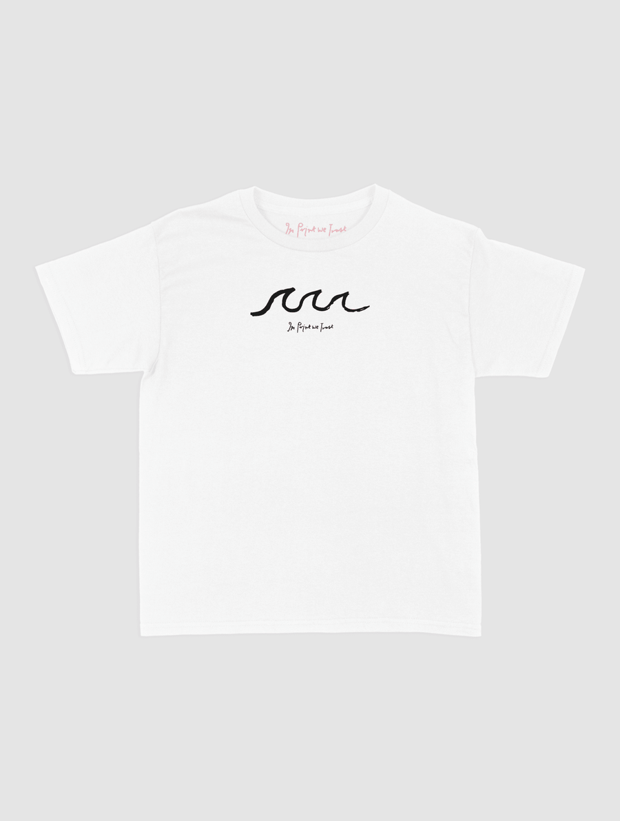 waves baby tee - In Print We Trust