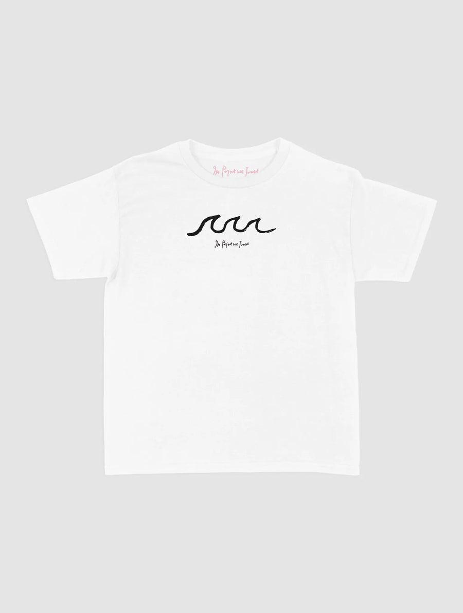 waves baby tee - In Print We Trust