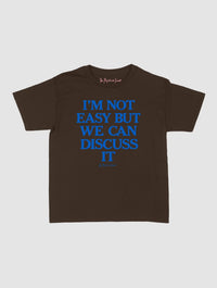 we can discuss it baby tee - In Print We Trust