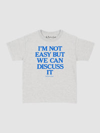 we can discuss it baby tee - In Print We Trust