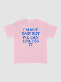 we can discuss it baby tee - In Print We Trust