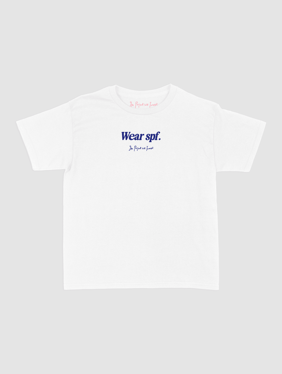 wear spf baby tee - In Print We Trust