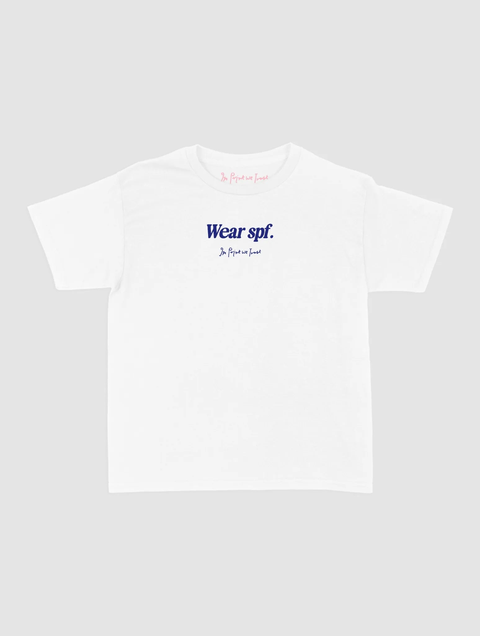 wear spf baby tee - In Print We Trust