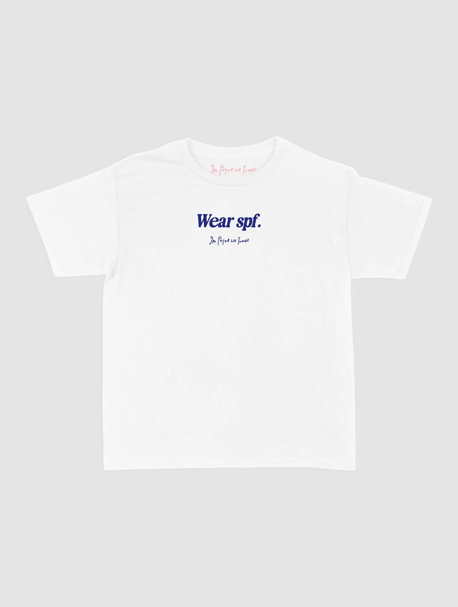 wear spf baby tee - In Print We Trust