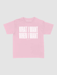 what i want baby tee - In Print We Trust