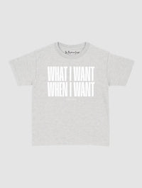 what i want baby tee - In Print We Trust