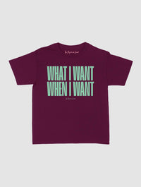 what i want baby tee - In Print We Trust